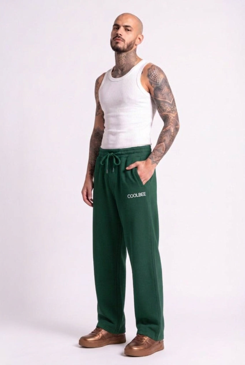 Cool Bee Joggers Forest Green for Men - Joggers Casual Streetwear India - Lifestyle View