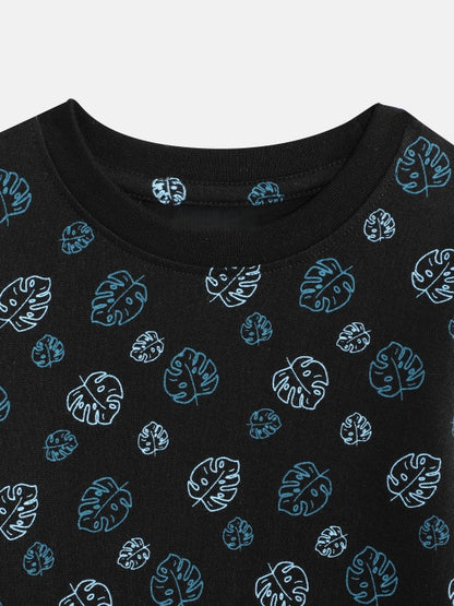 Coolbee Store Kids Boys Clothing Set - Black (KBAW25ST9) – close-up fabric detail