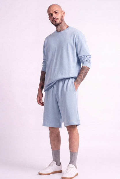 Cool Bee Regular Fit Shorts Sky Blue for Men - Shorts Summer Casual India - Lifestyle View