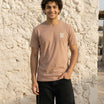 Essential Cotton Crew Neck T-Shirt Beige