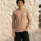Essential Cotton Crew Neck T-Shirt Beige