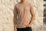Essential Cotton Crew Neck T-Shirt Beige