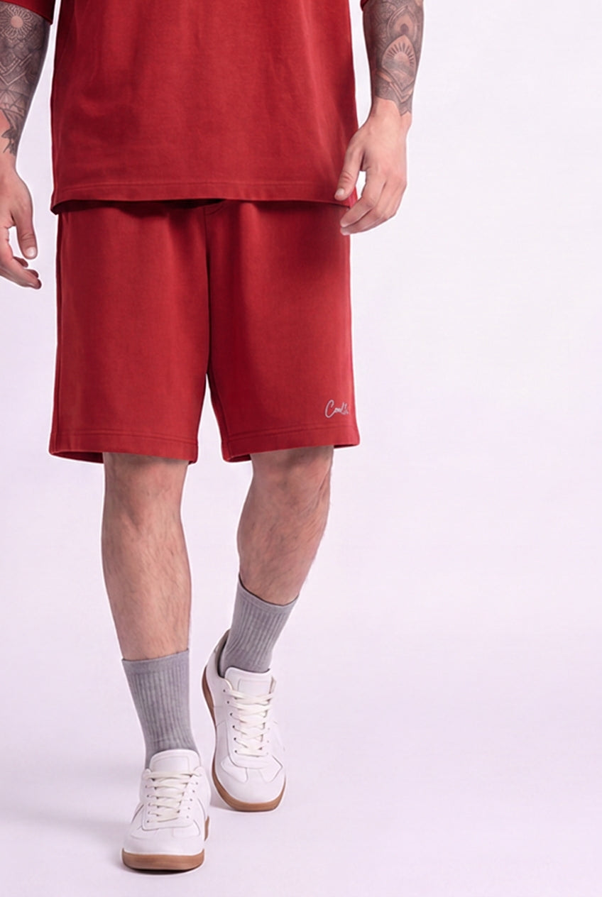 Cool Bee Regular Fit Shorts Red for Men - Shorts Summer Casual India - Lifestyle View