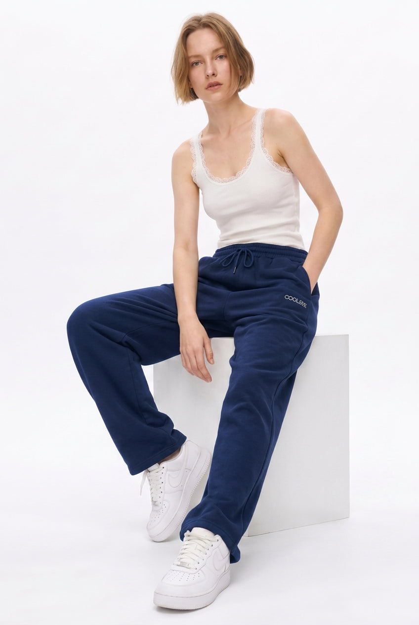 Cool Bee Joggers Navy Blue for Women - Joggers Casual Streetwear India - Lifestyle View