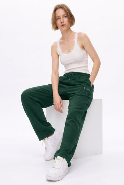 Cool Bee Joggers Bottle Green for Women - Joggers Casual Streetwear India - Lifestyle View