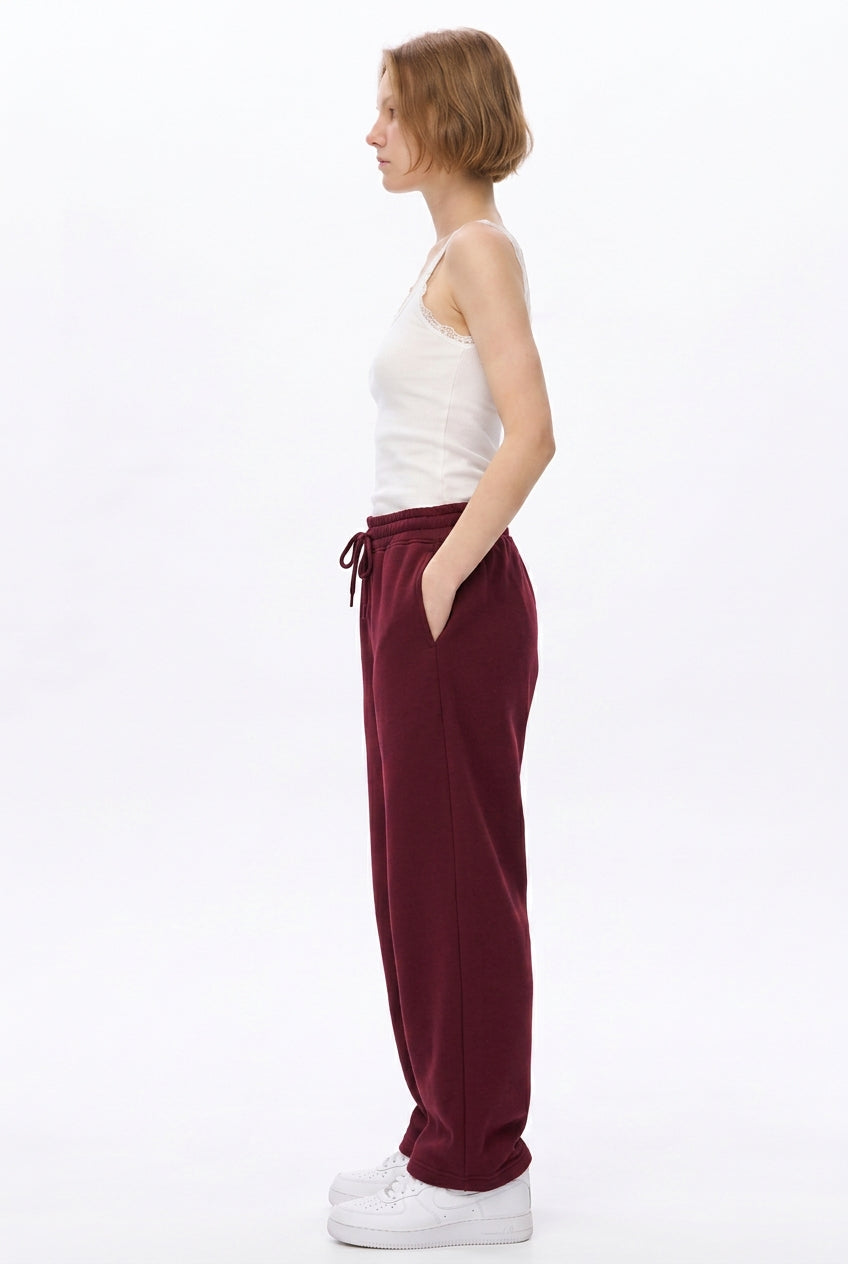 Cool Bee Joggers Maroon for Women - Joggers Casual Streetwear India - Lifestyle View