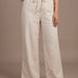 Linen Blend Trouser - Beige