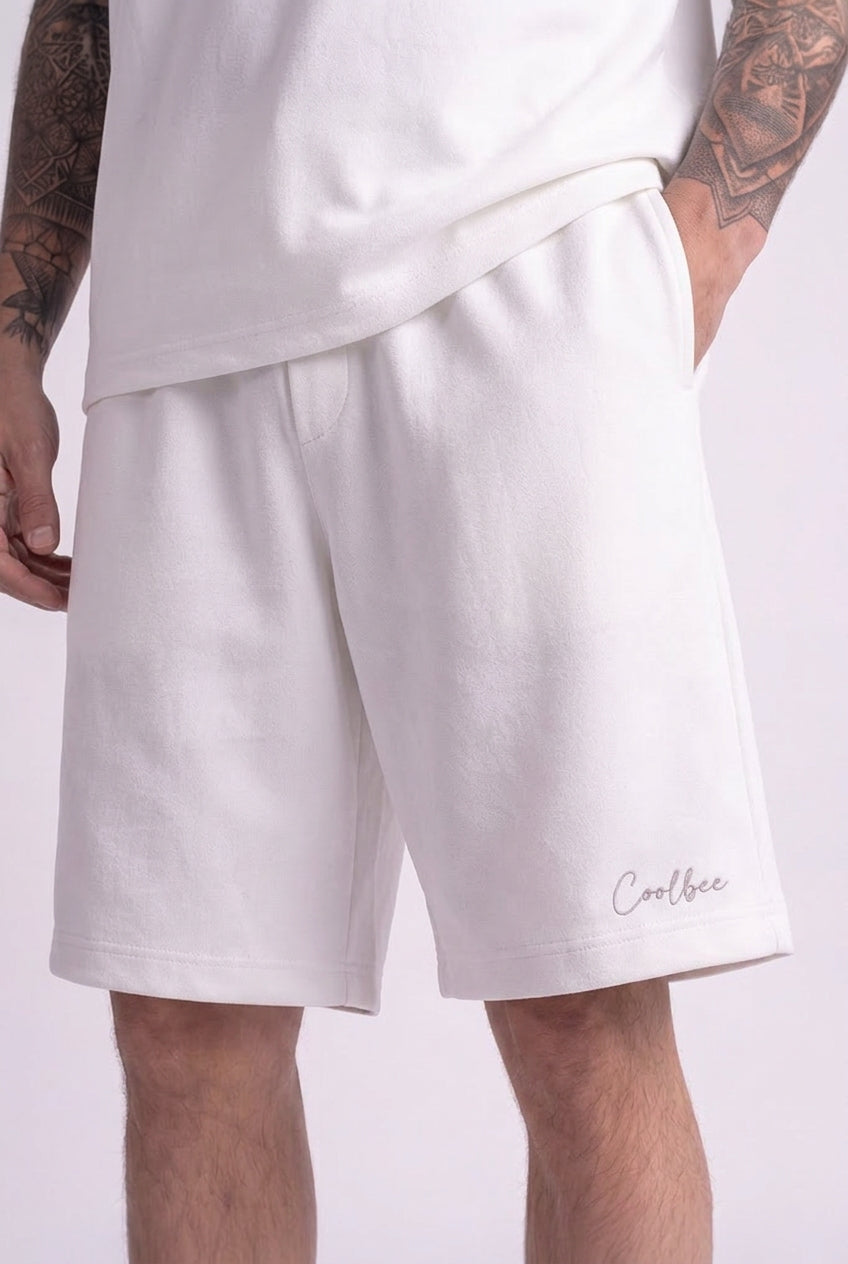 Cool Bee Regular Fit Shorts White for Men - White Shorts Summer Casual India