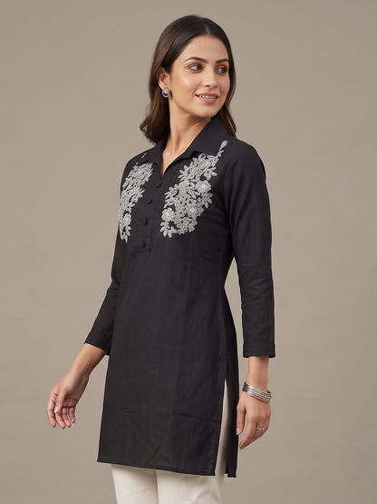 Cotton Kurti - Black