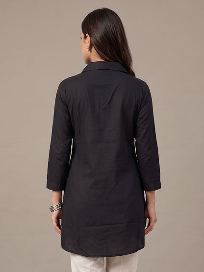 Cotton Kurti - Black