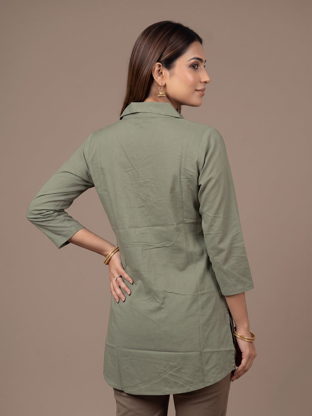 Cotton Kurti - Green