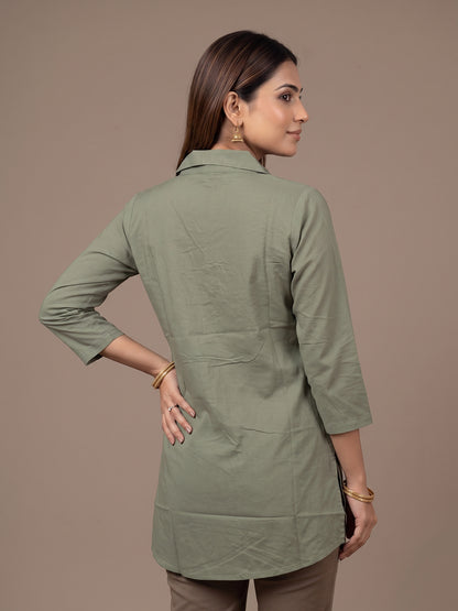 Cotton Kurti - Green