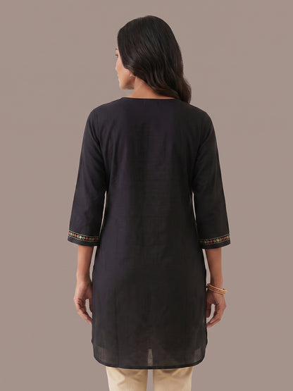 Cotton Kurti - Black