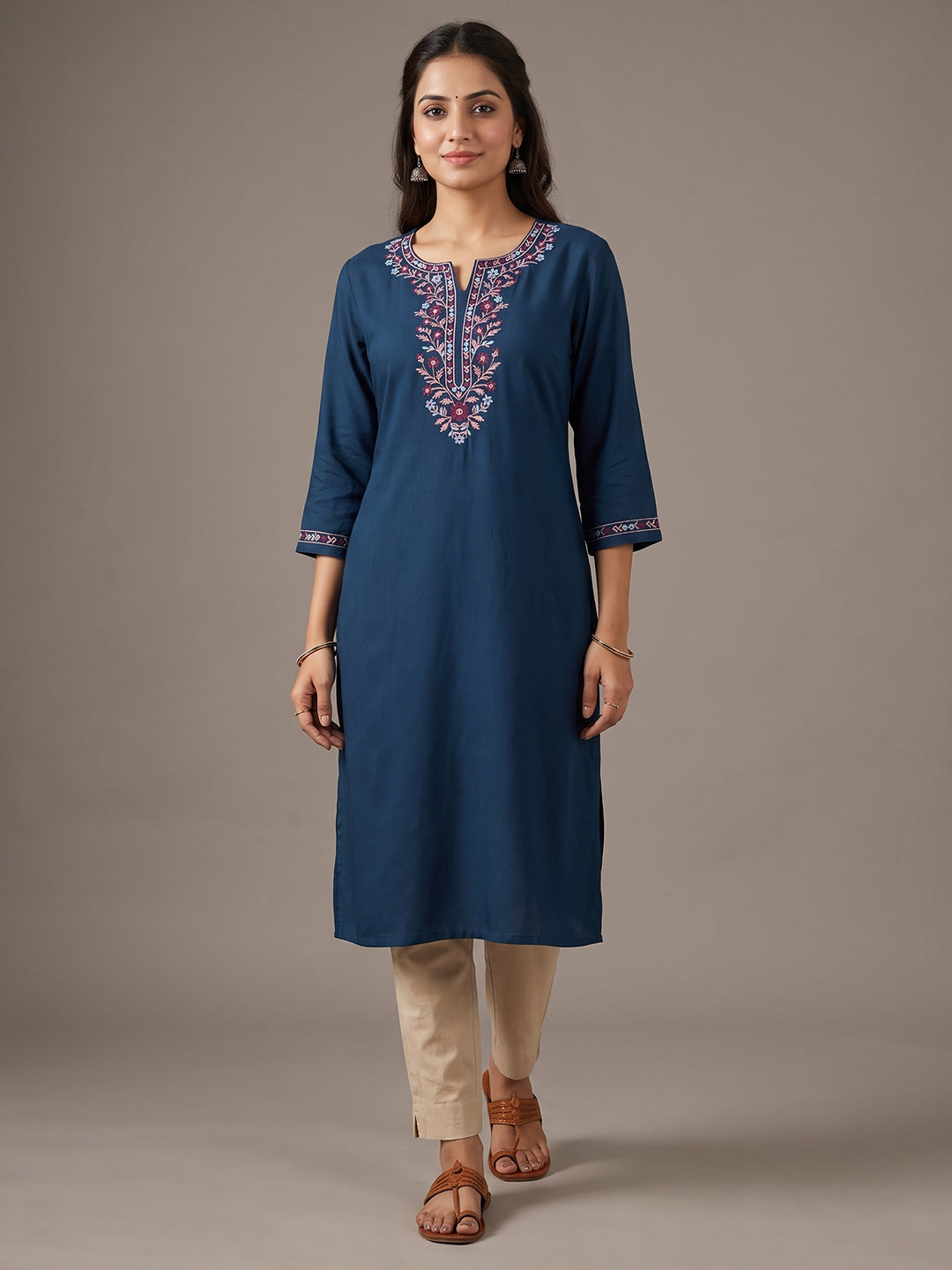 Cotton Kurti - Blue