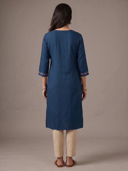 Cotton Kurti - Blue