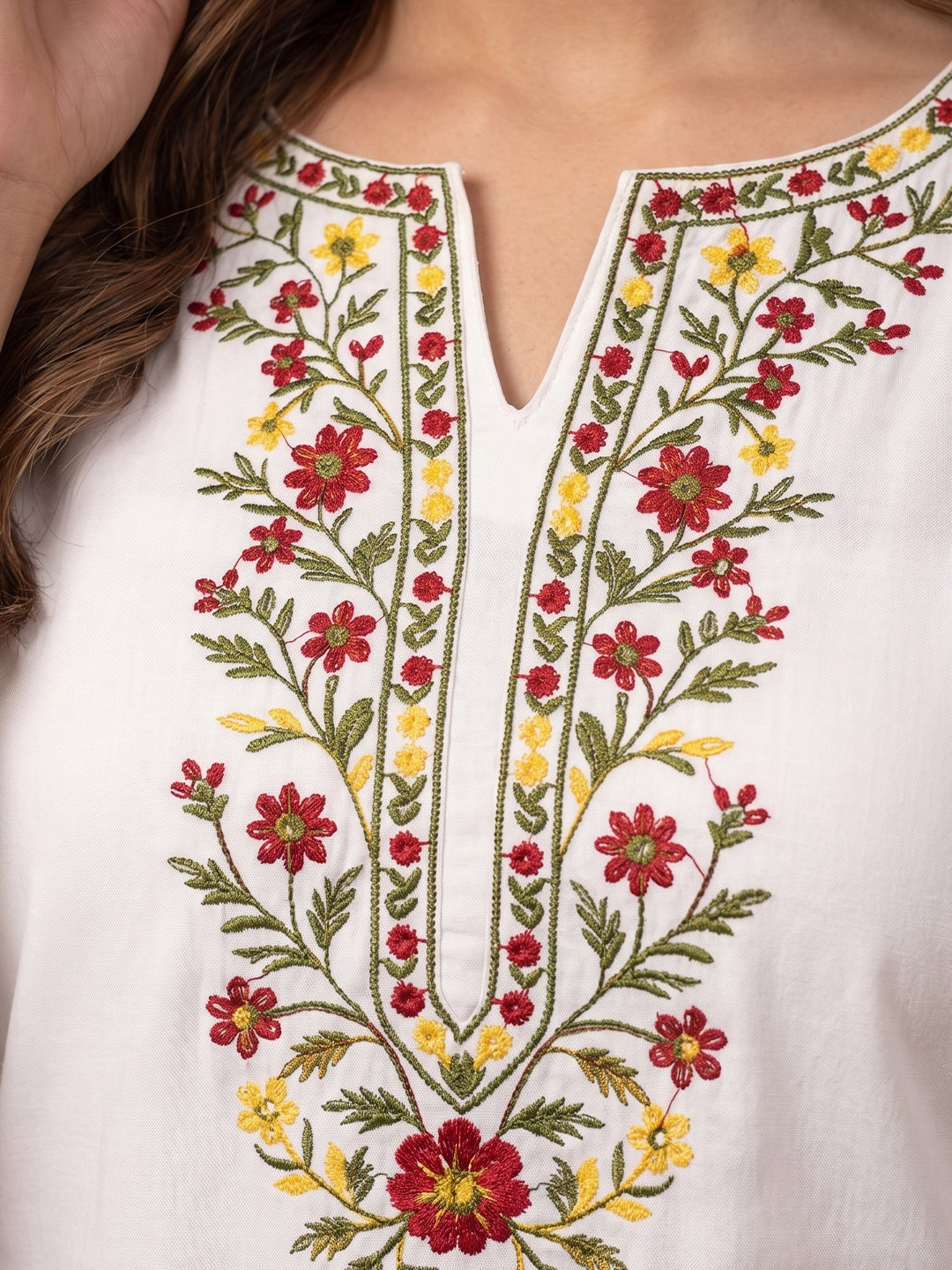 Cotton Kurti - White