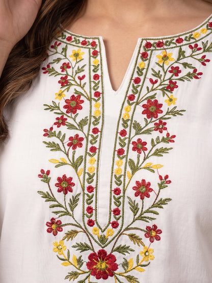 Cotton Kurti - White