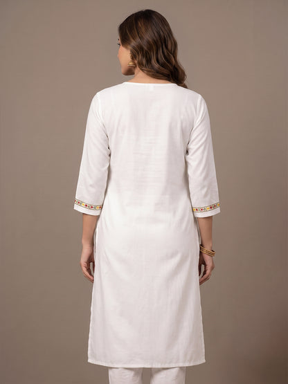 Cotton Kurti - White