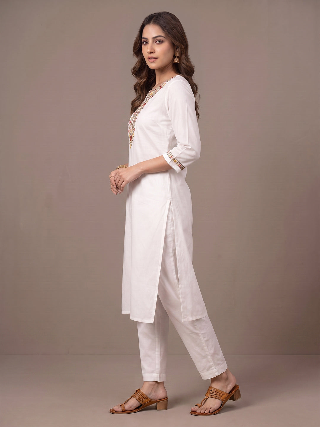 Cotton Kurti - White