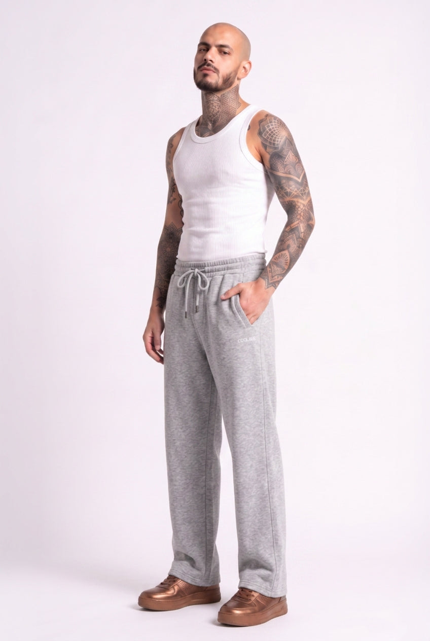 Cool Bee Joggers Gray Milange for Men - Gray Milange Joggers Casual Streetwear India - Detail View