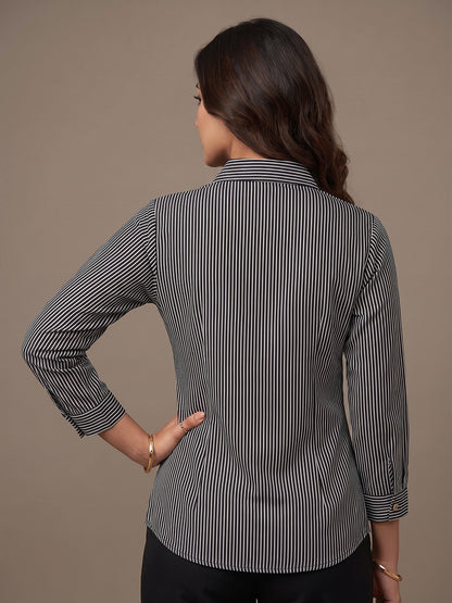 Cotton Shirt - Navy
