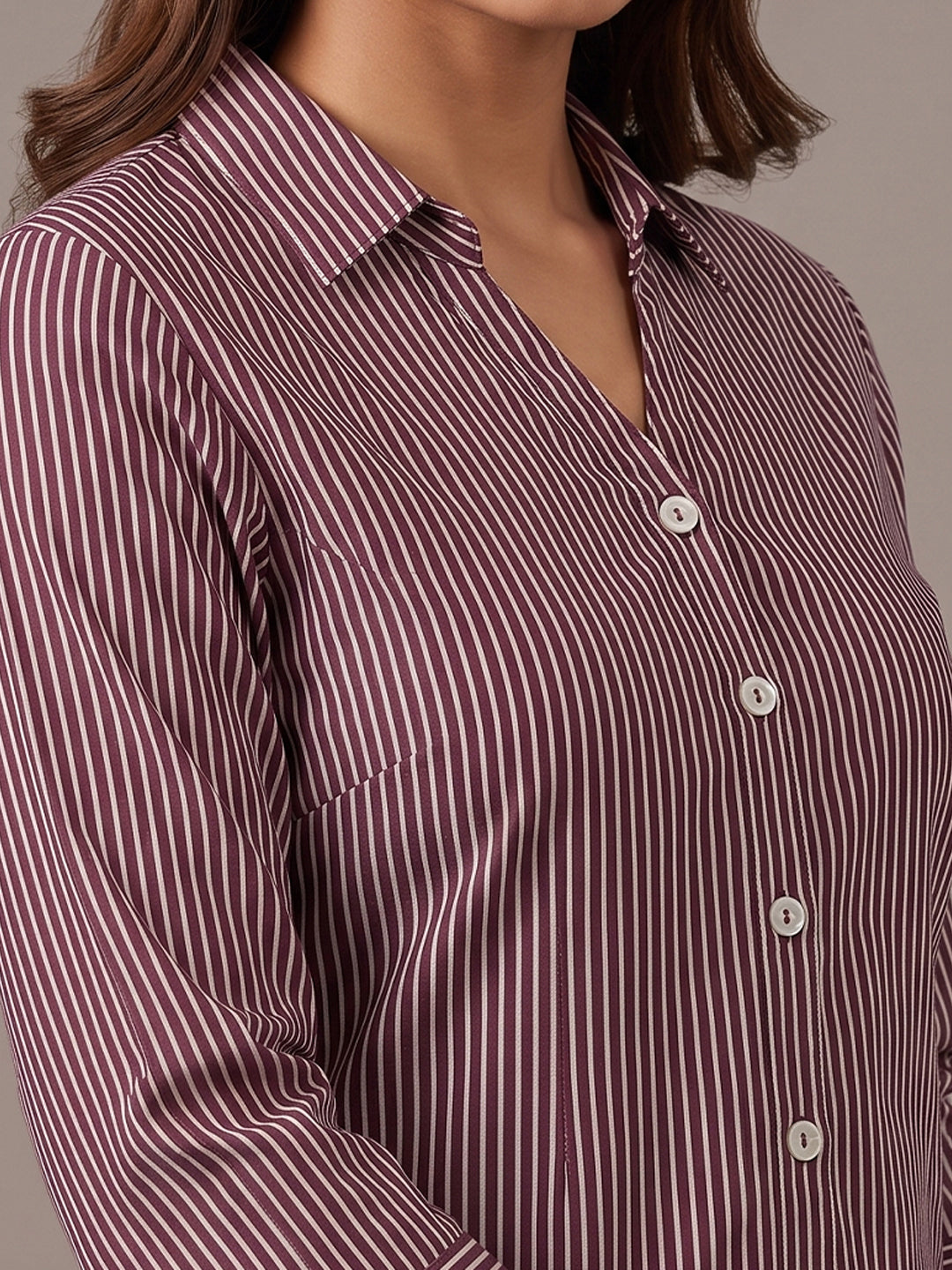 Cotton Shirt - Wine