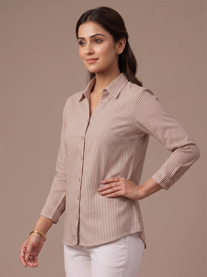 Cotton Shirt - Beige