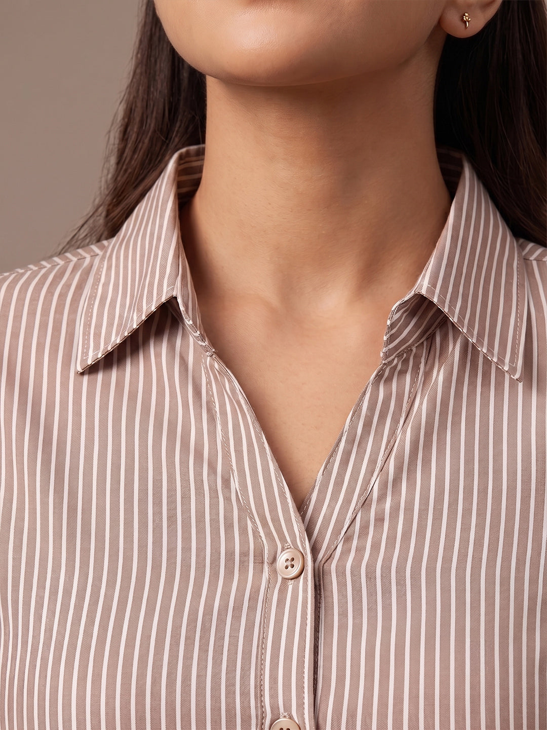 Cotton Shirt - Beige