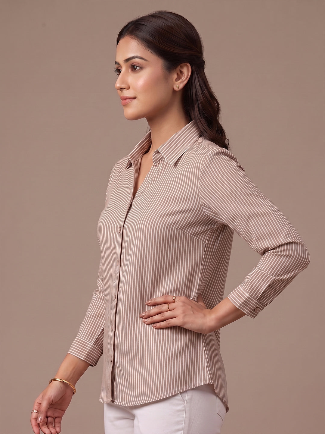 Cotton Shirt - Beige