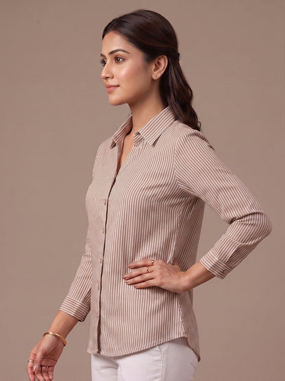 Cotton Shirt - Beige