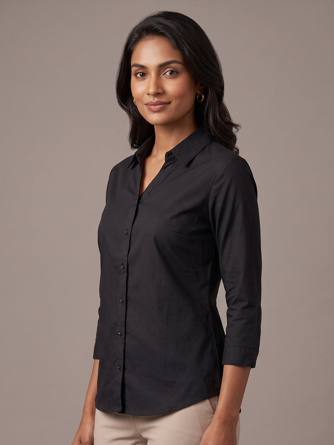 Cotton Shirt - Black