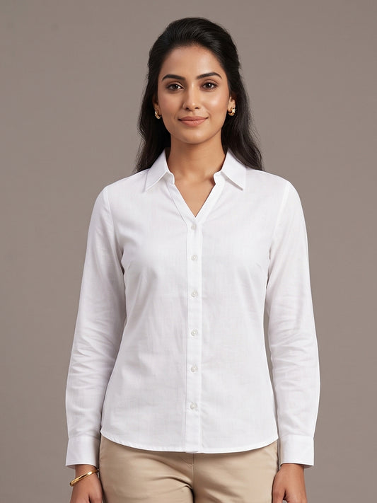 Cotton Shirt - White