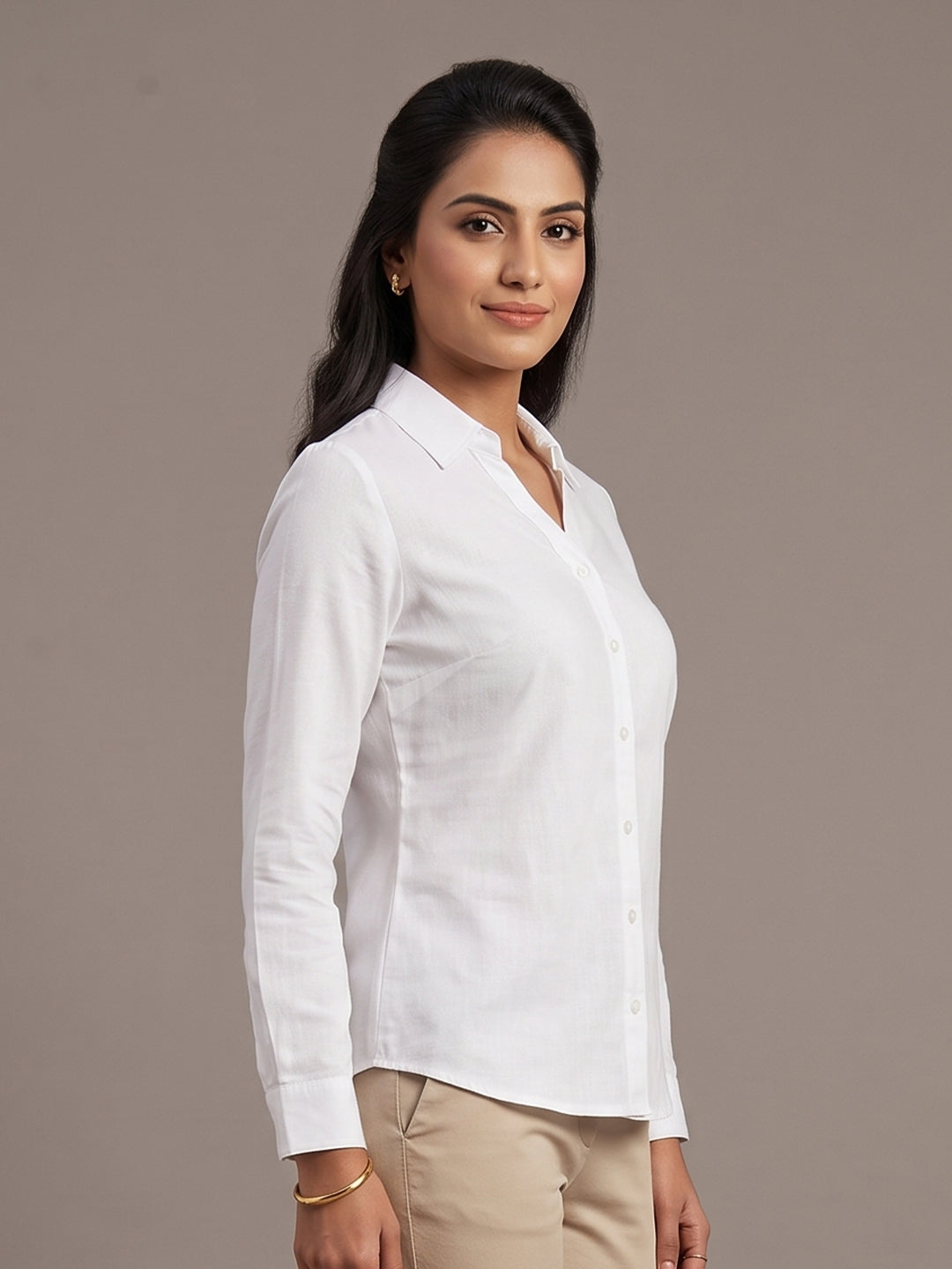 Cotton Shirt - White