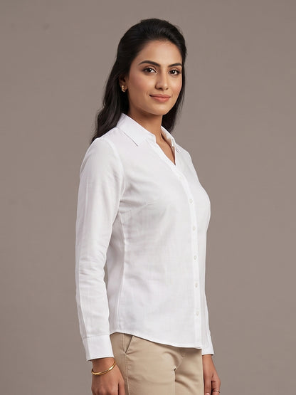 Cotton Shirt - White
