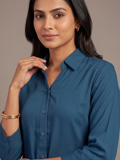 Cotton Shirt - Blue