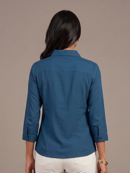 Cotton Shirt - Blue