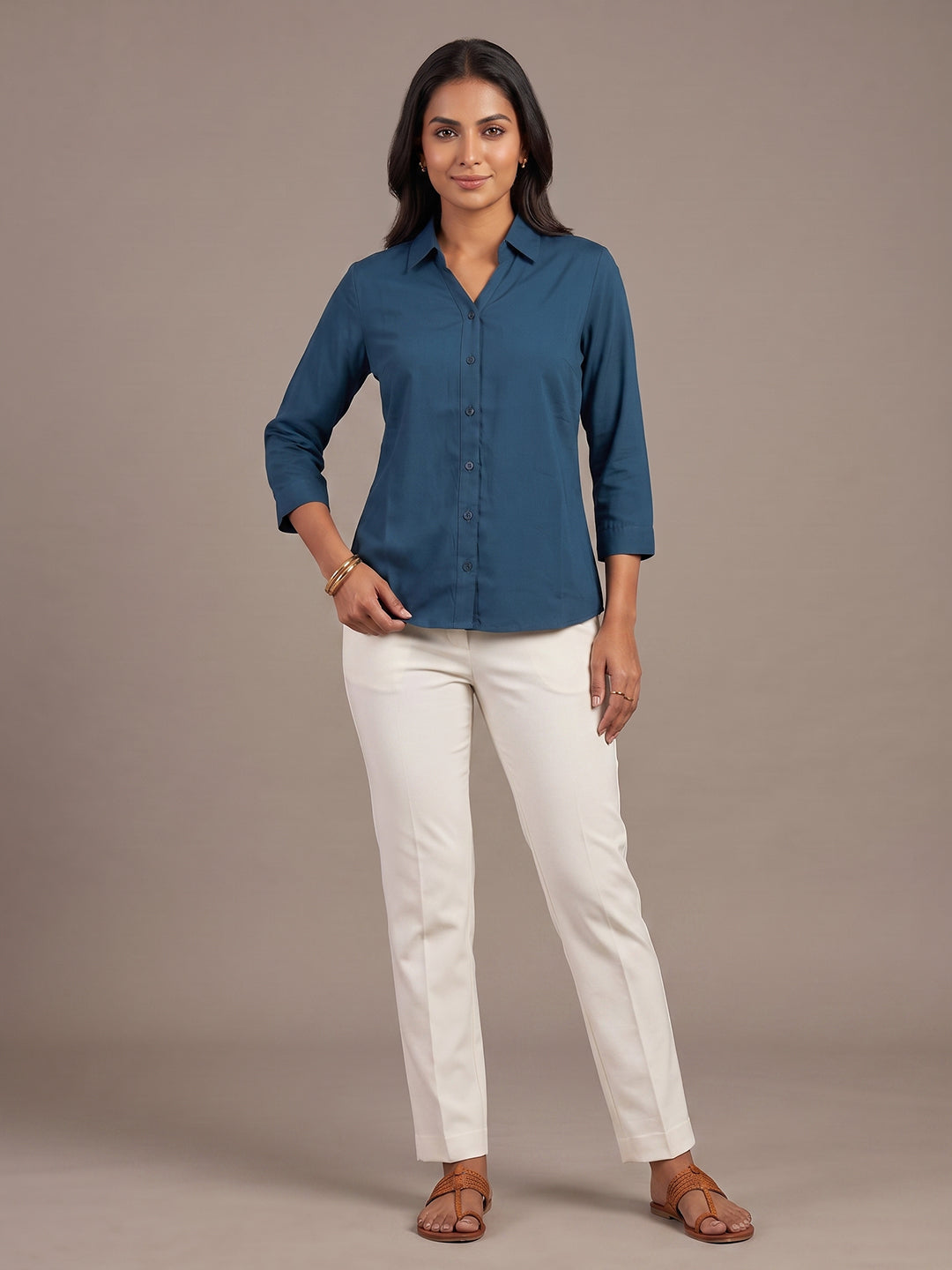 Cotton Shirt - Blue