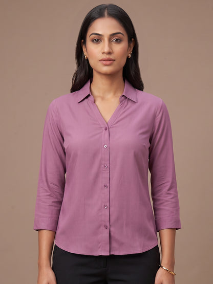 Cotton Shirt - Mauve