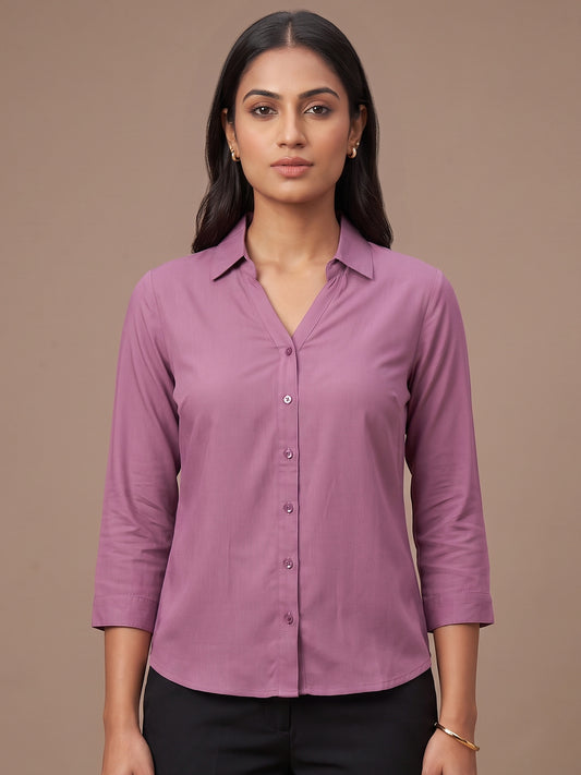 Cotton Shirt - Mauve