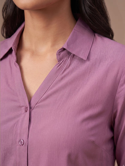 Cotton Shirt - Mauve