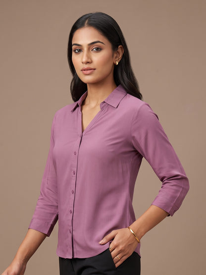 Cotton Shirt - Mauve