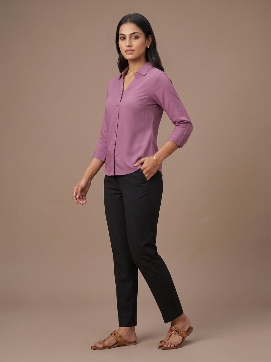 Cotton Shirt - Mauve