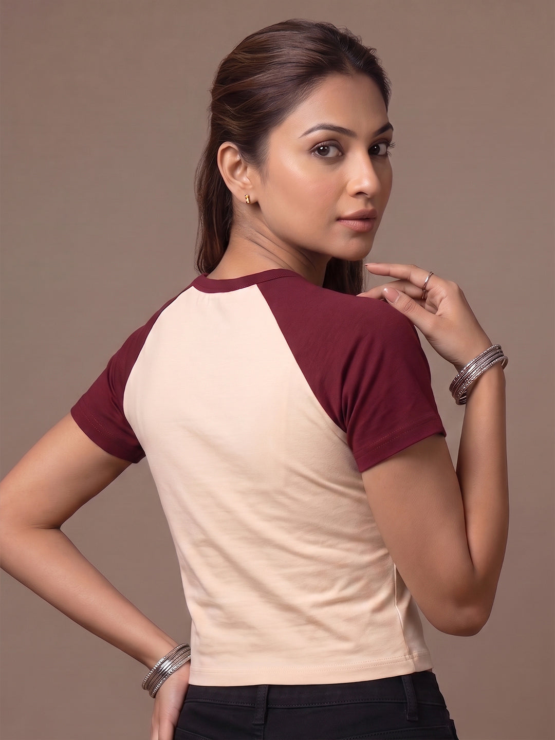 Cotton T-shirt - Beige