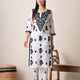 Monochrome Elegance Hand-Embroidered Chikankari Kurta & Pant Set