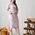 Blossom Blush Hand-Embroidered Chikankari Kurta Set