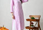 Blush Pink Diamond-Pattern Chikankari Kurta Set