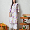 Dusky Rose Geometric Chikankari Kurta Set