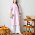 Blush Blossom Hand-Embroidered Chikankari Kurta Set