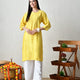 Sun-Kissed Ivory Hand-Embroidered Chikankari Kurta