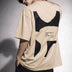 Perspective Graphic Tee Beige